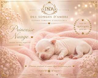 Chiot Compagnons d'Exception – Chihuahua ♀ – Des Songes d'Ambre