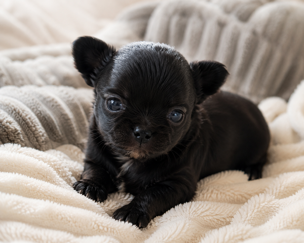 Chiot B – Chihuahua LOF ♂ – Petit Format – Des Songes d'Ambre
